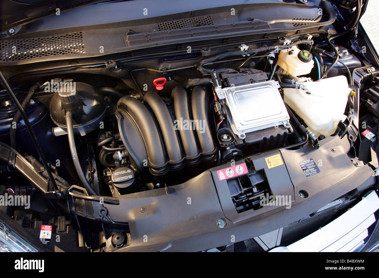 Car Mercedes A 170 Model Year 2004 Lower Middle Sized Class Dark Blue Limousine View In Engine Compartment Technique Acce Stock Photo Alamy