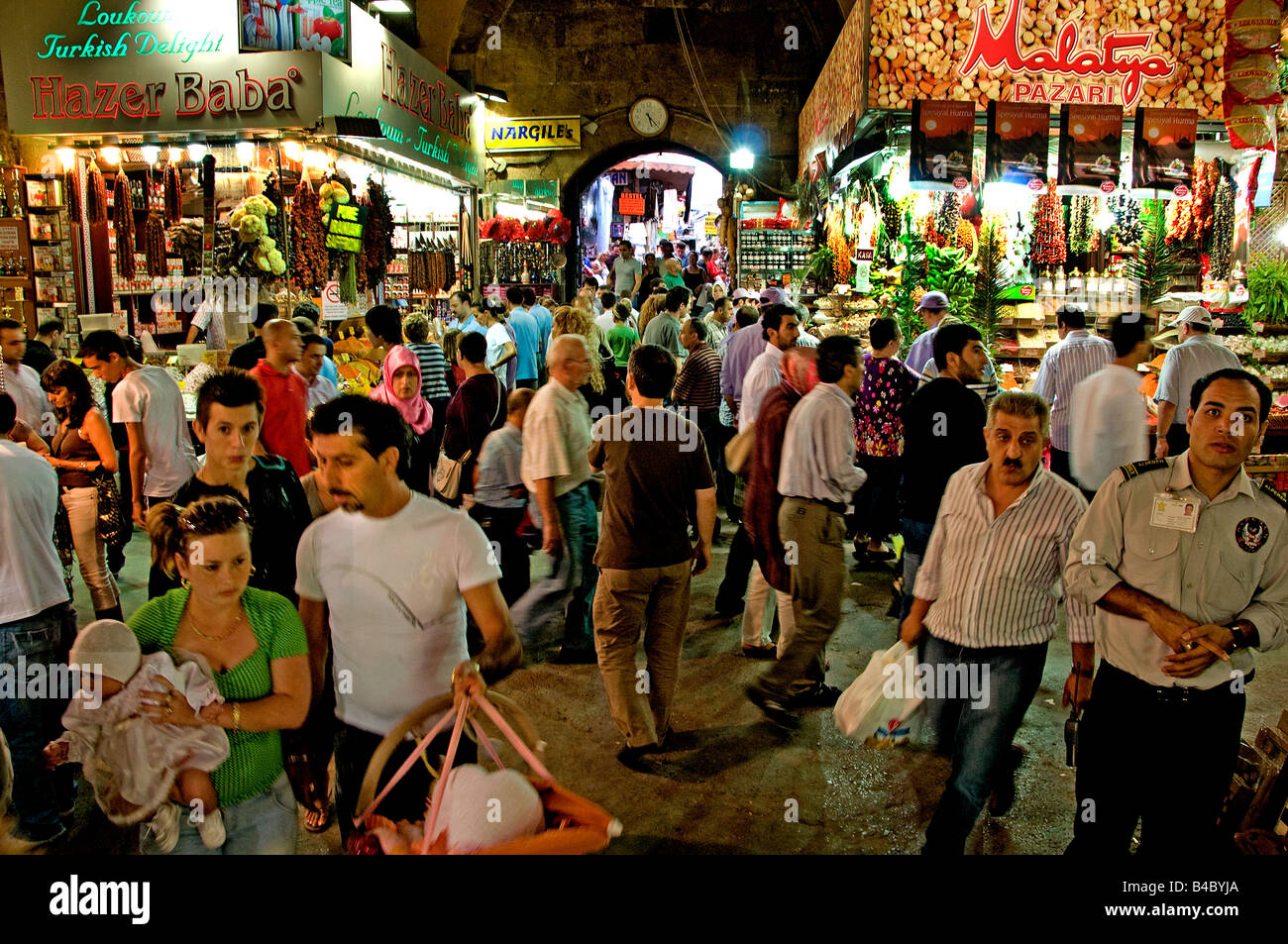 Egyptian Spice Bazaar Istanbul Turkey Stock Photo