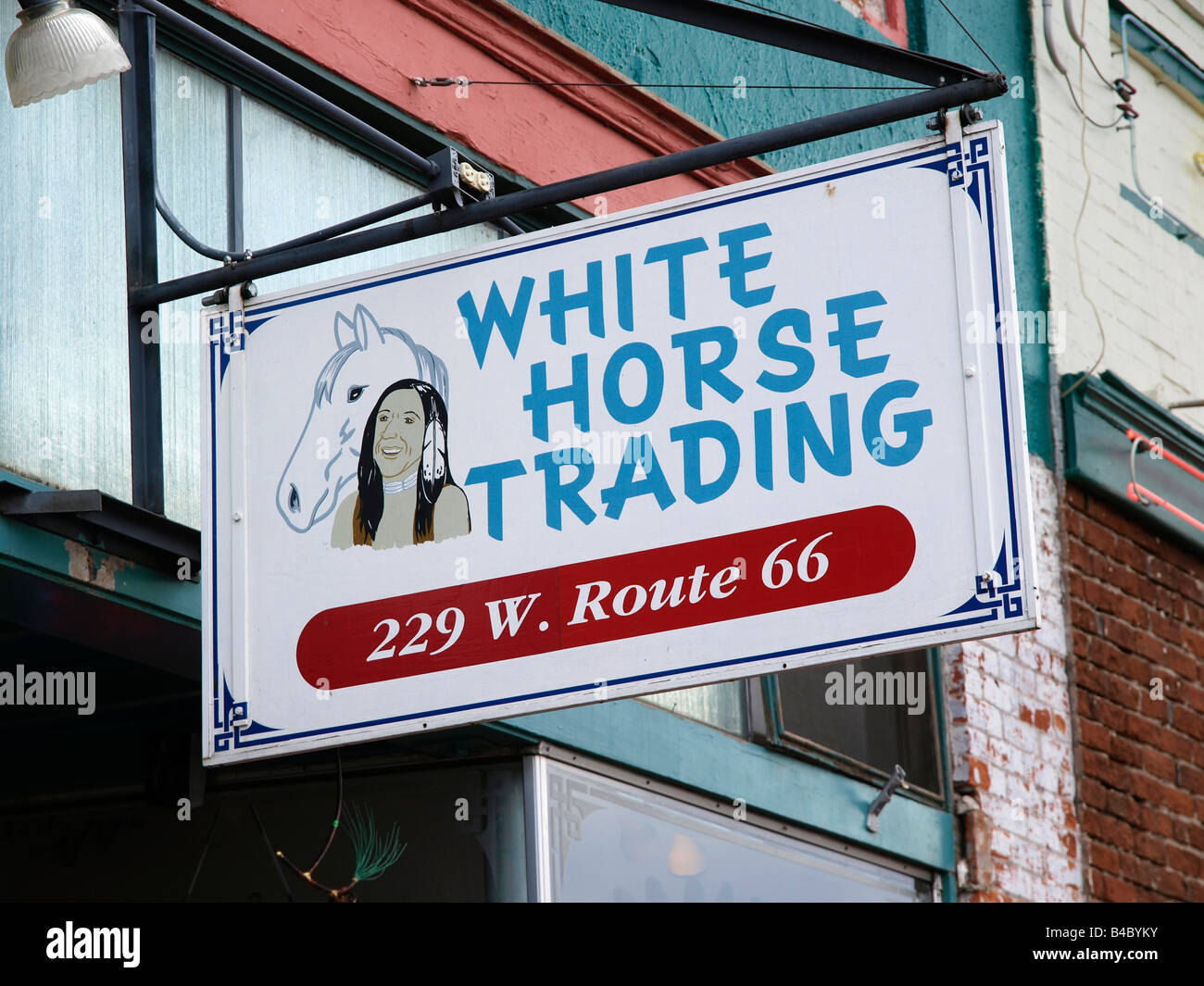 White Horse Trading, Williams, Arizona USA Stock Photo
