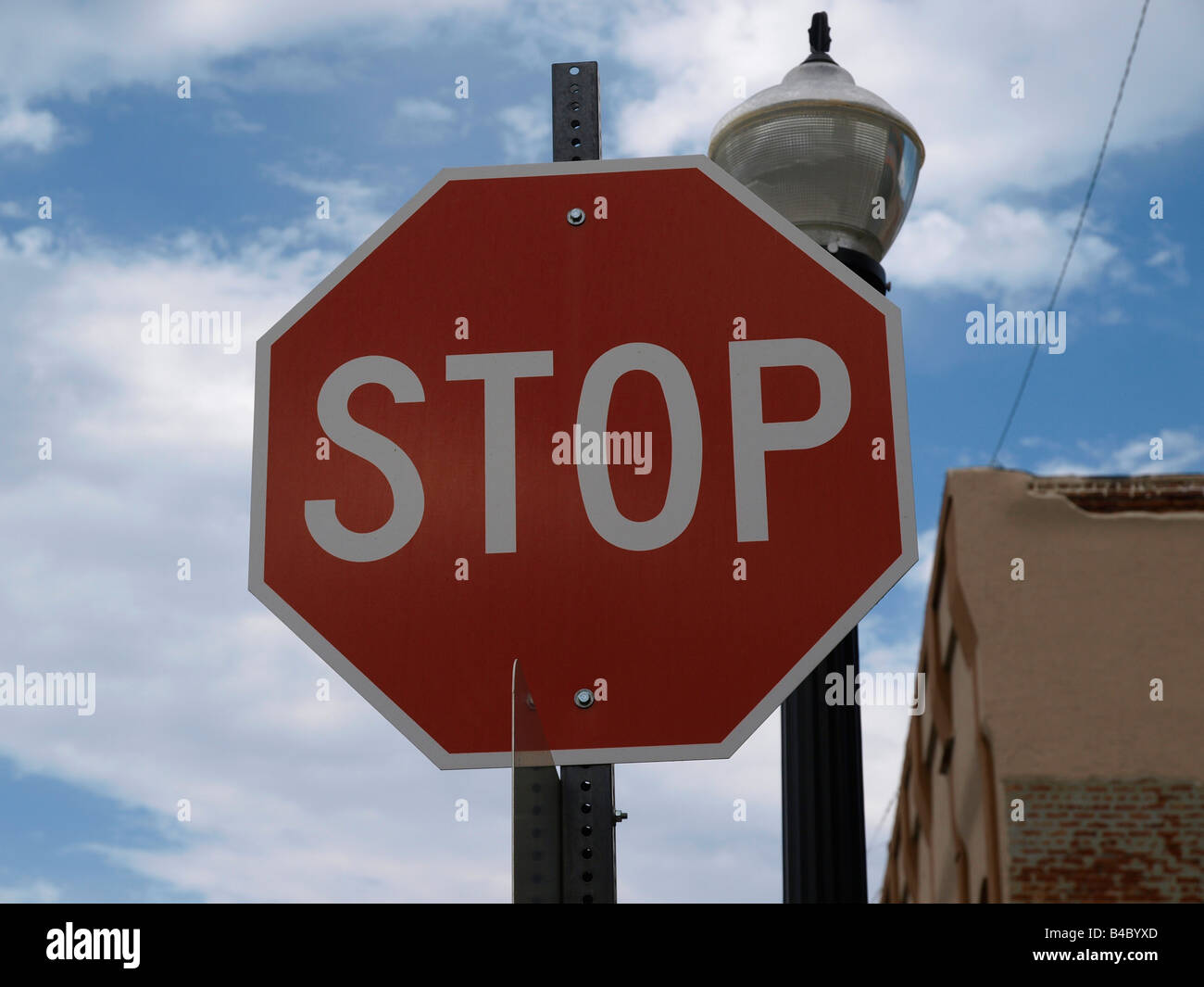 Stop sign on Route 66 Williams Arizona Stock Photo Alamy