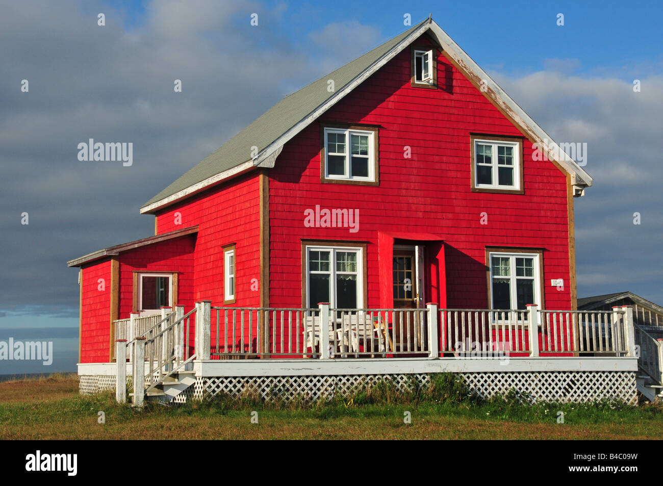 Typical house Havre Aubert Iles de la Madeleine Quebec Stock Photo Alamy