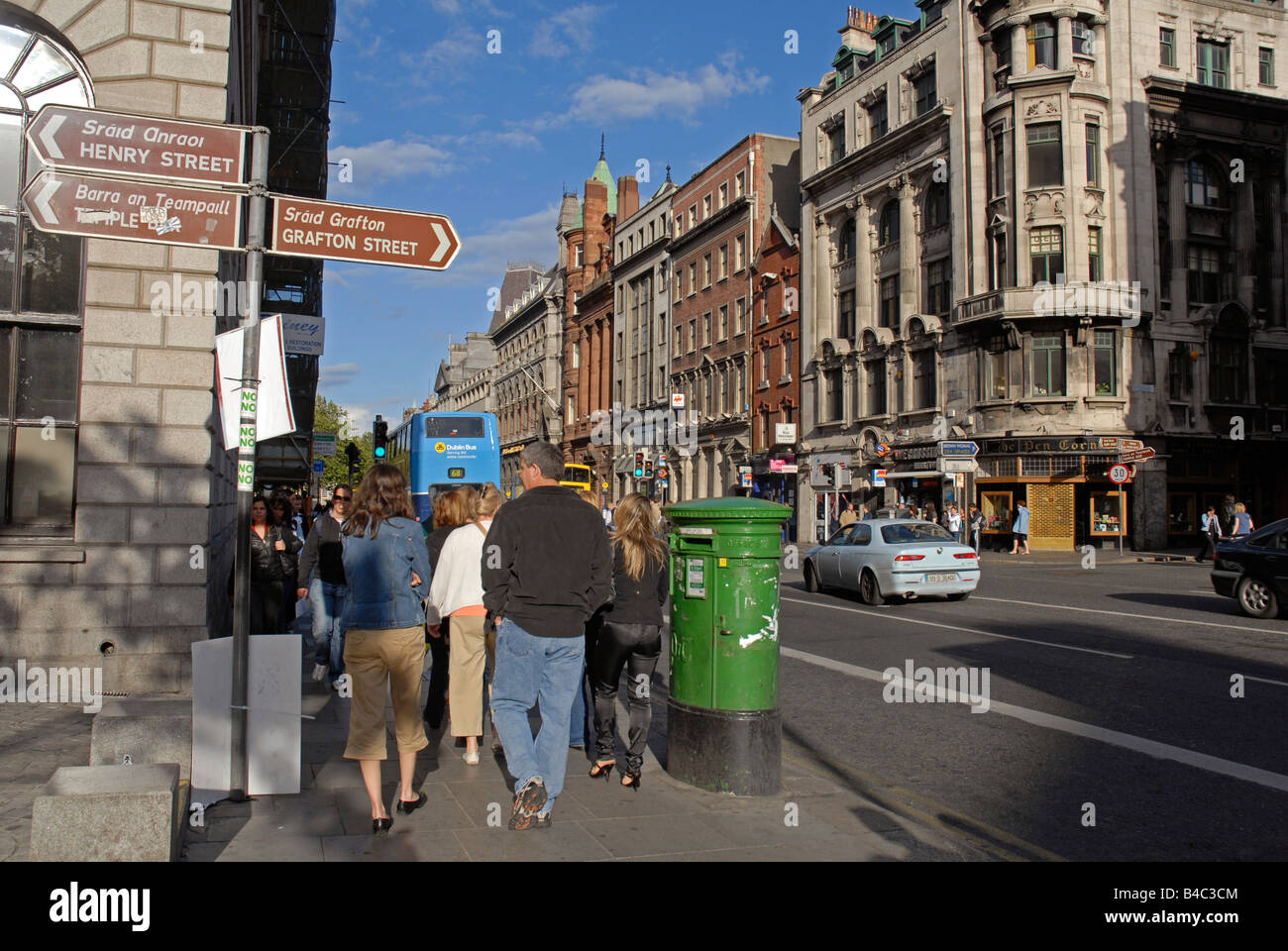 Dame street Dublin Ireland Stock Photo Alamy