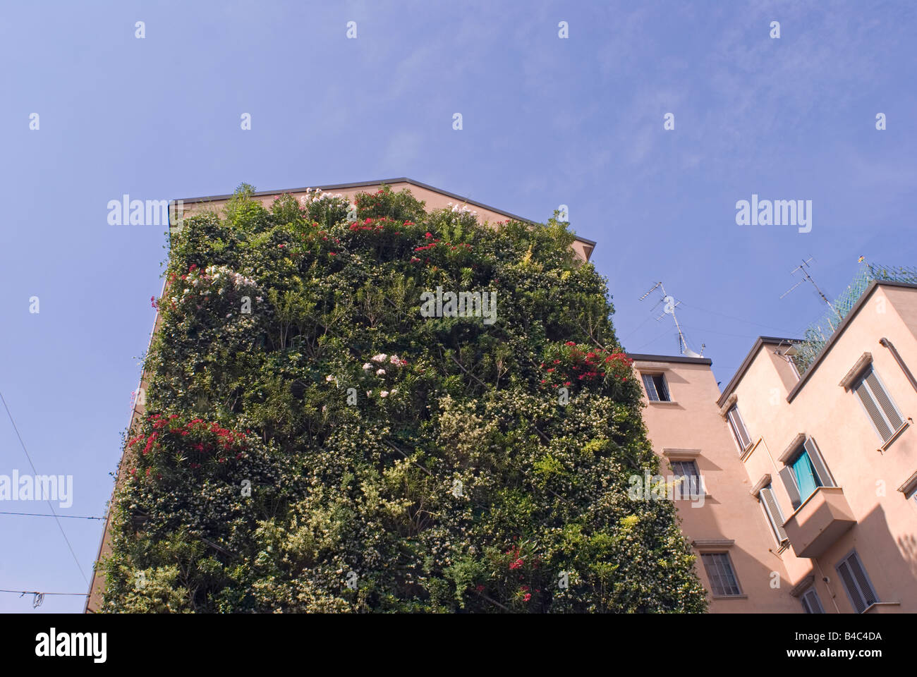 vertical garden Milan Italy Stock Photo Alamy