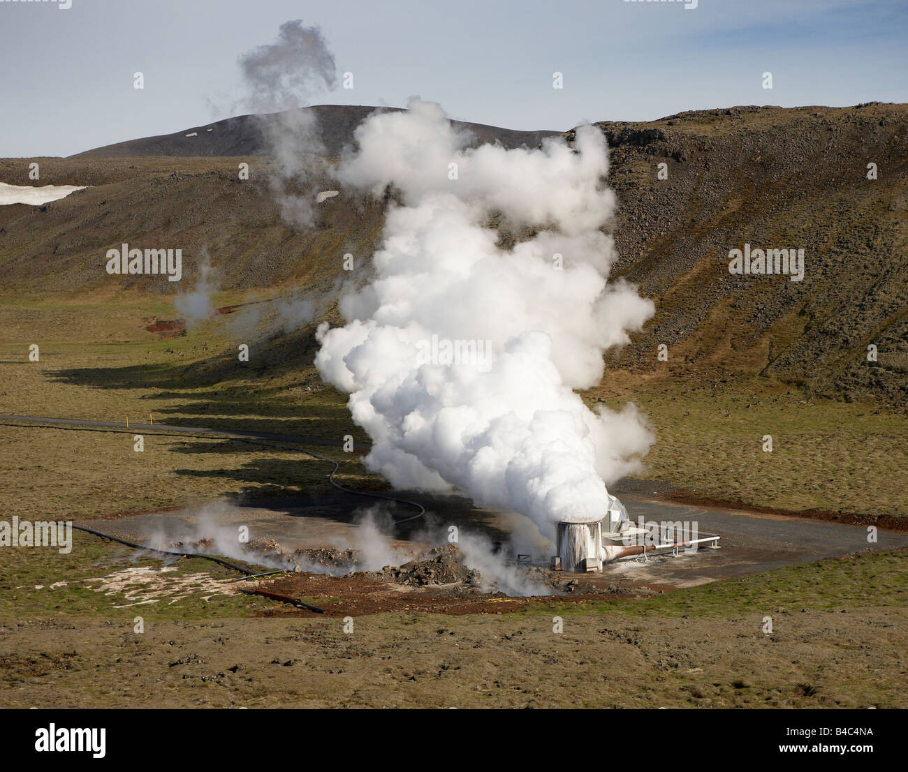 Steam at The Hellisheidi Geothermal Power Plant, Iceland Stock Photo ...