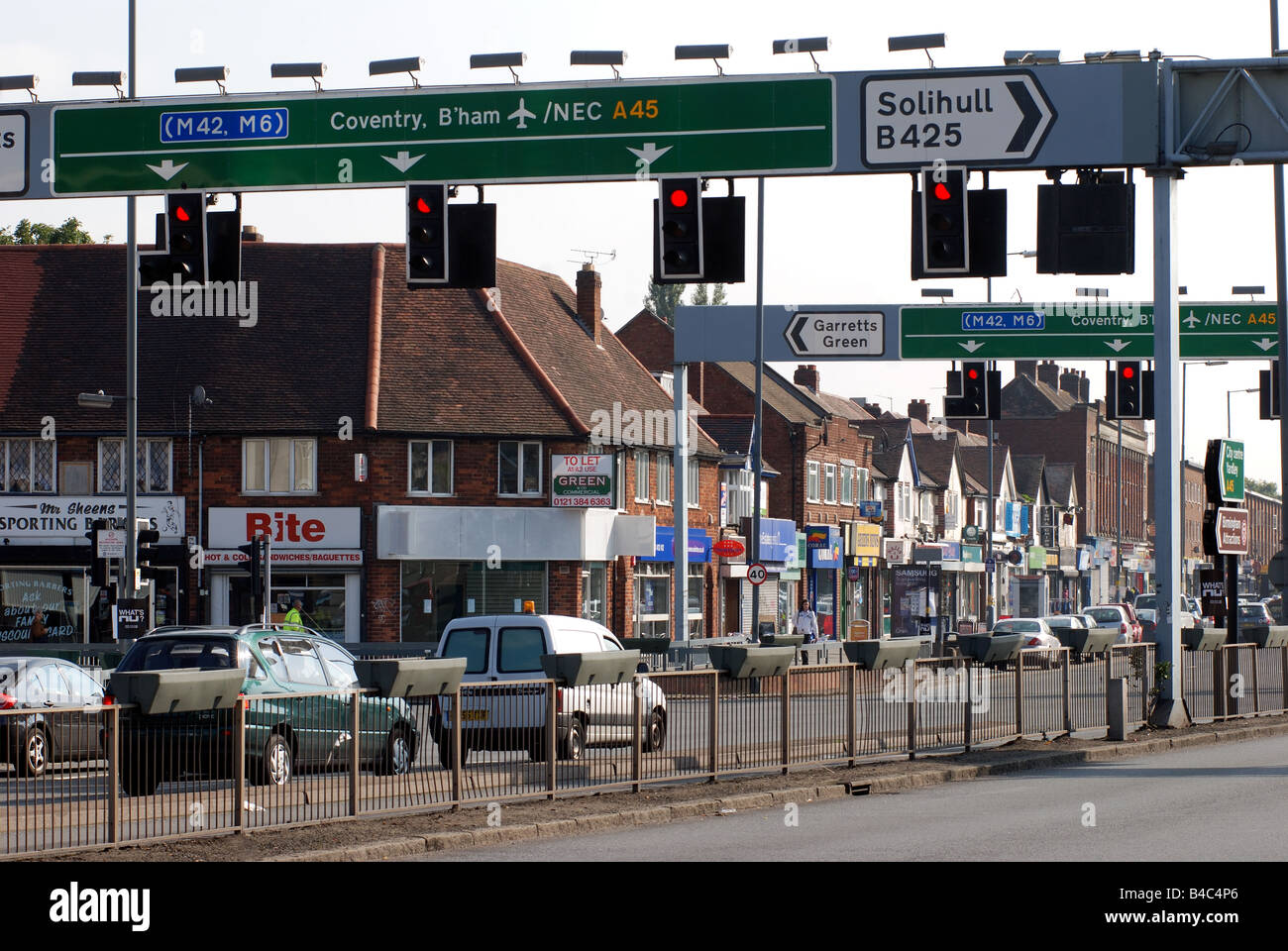 A45 Coventry Road, Sheldon, Birmingham, West Midlands, England, UK Stock Photo