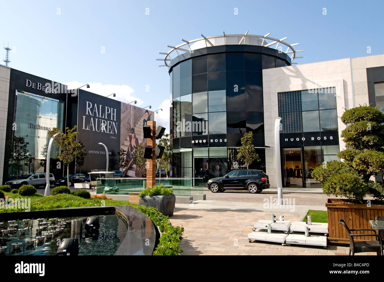 Luxury shops at Istinye Park shopping center mall near Levent