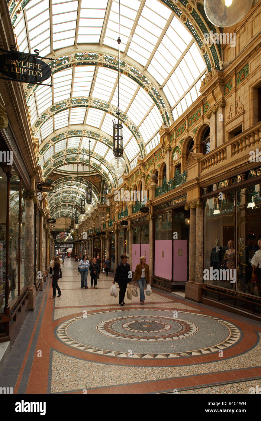 County Arcade in Leeds UK Stock Photo Alamy