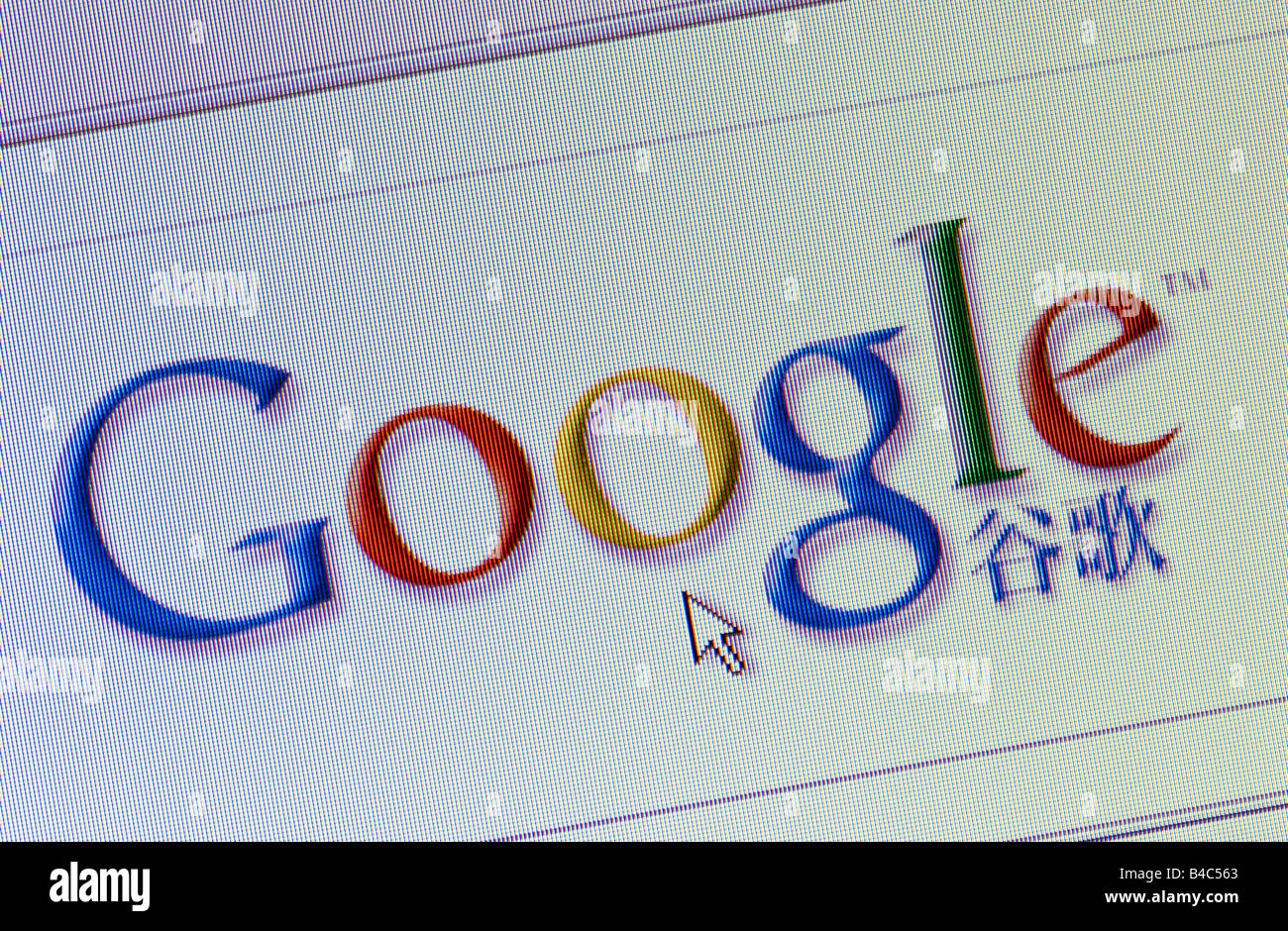 Macro screenshot of Google China – the Chinese version of the Google search engine (Editorial use only) Stock Photo