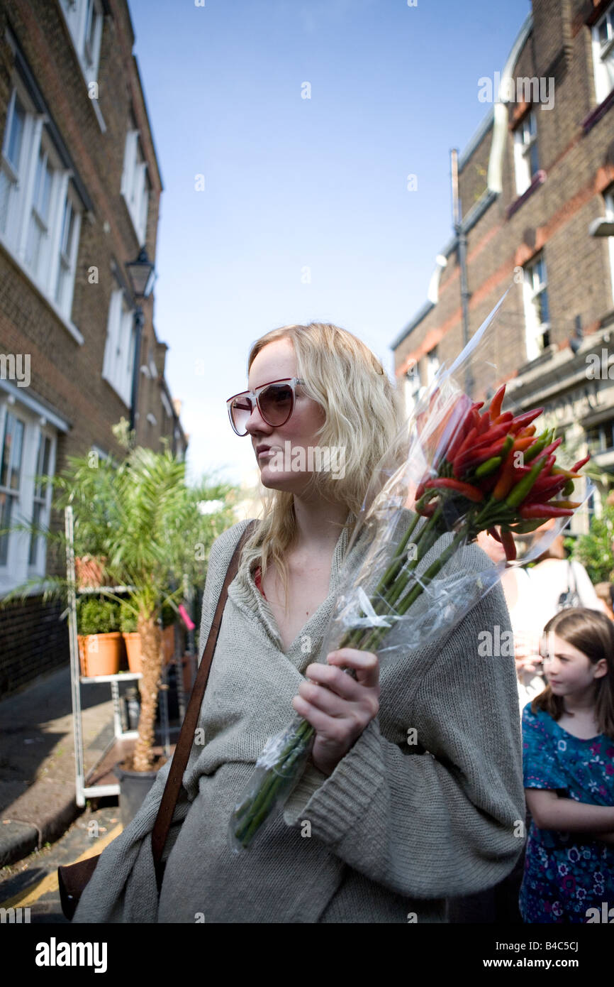 Colombia Rd flower market Stock Photo