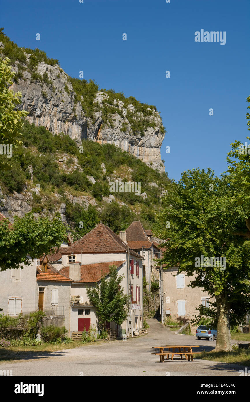 Europe, France, Quercy, Lot, 46, Cele Valley,Cabrerets, village Stock