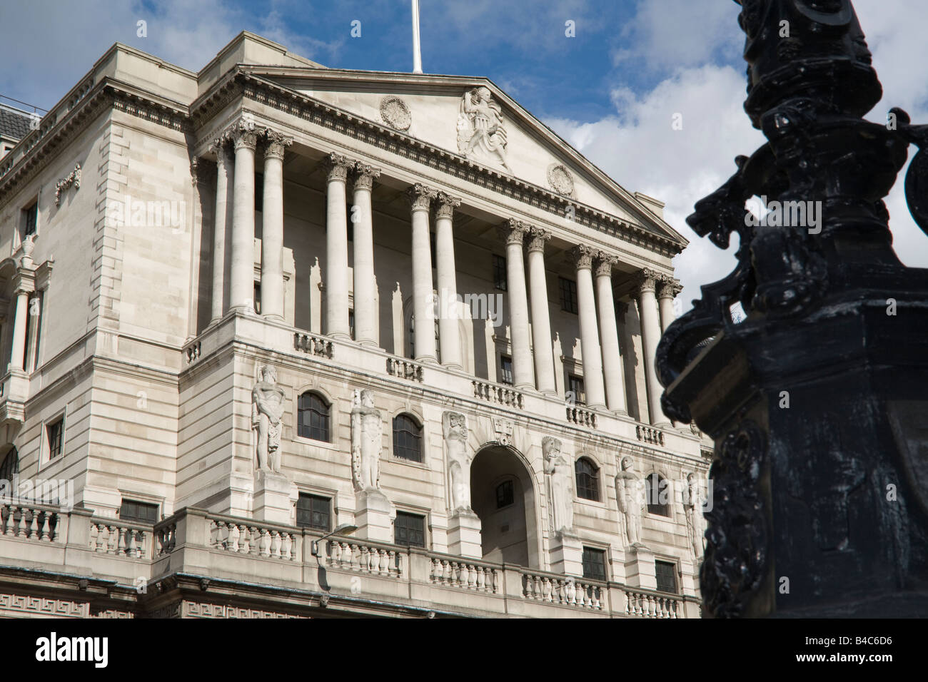 The Bank of England building in the City of London Stock Photo