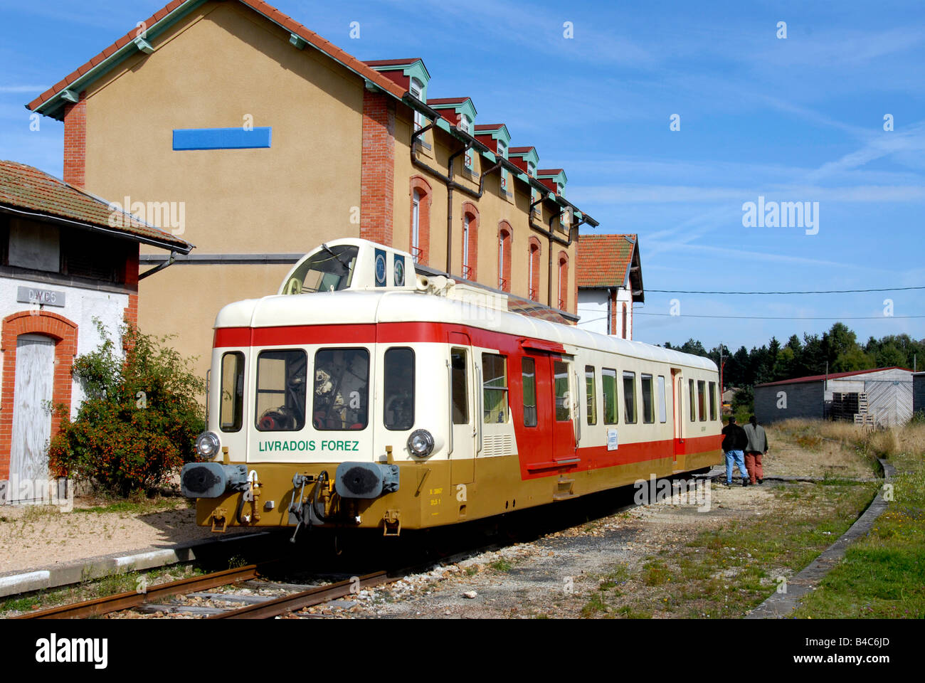 Touristic train of Livradois Forez Auvergne France Stock Photo