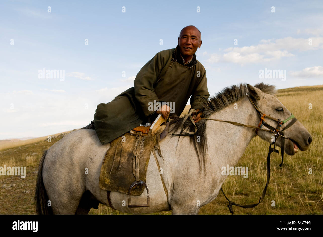 Mongolian nomads in the vast Mongolian grasslands Stock Photo - Alamy