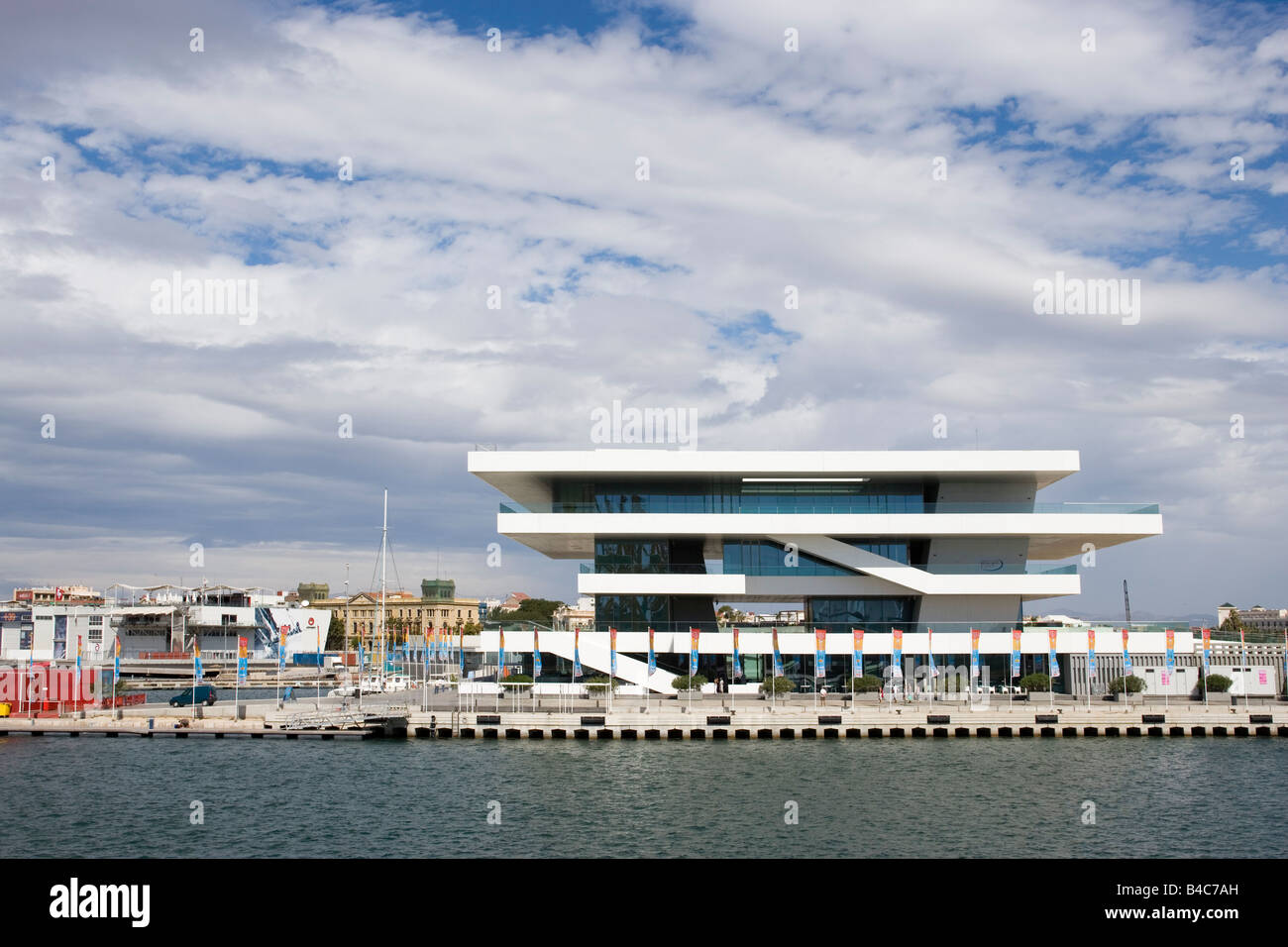 America's Cup Pavilion, Valencia, Spain. Stock Photo