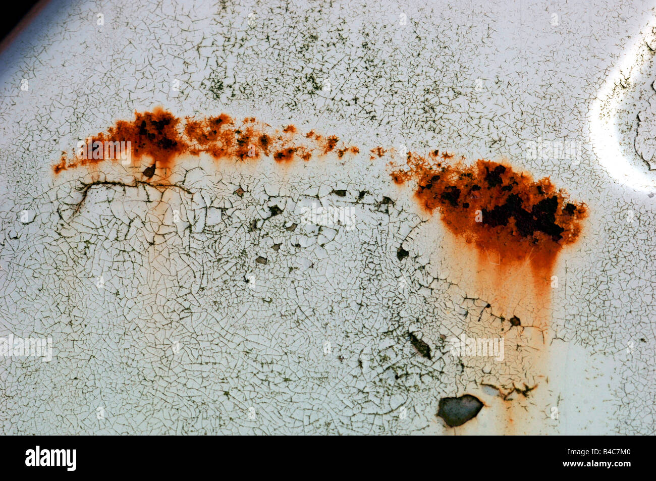 Rusting Side Of A Cars Bodywork Stock Photo