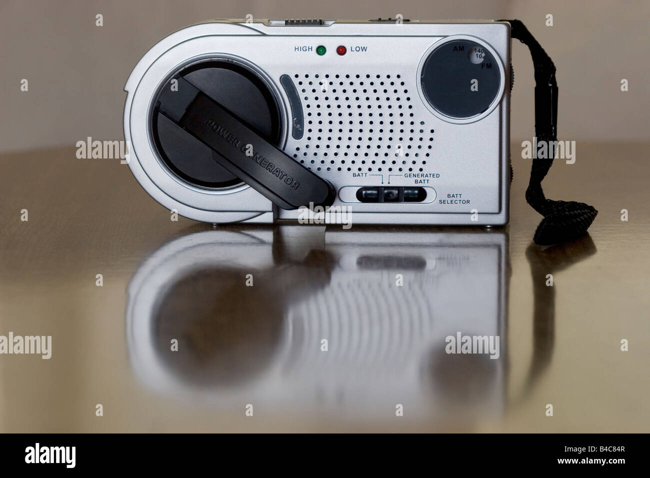 wind up windup portable radio Stock Photo Alamy