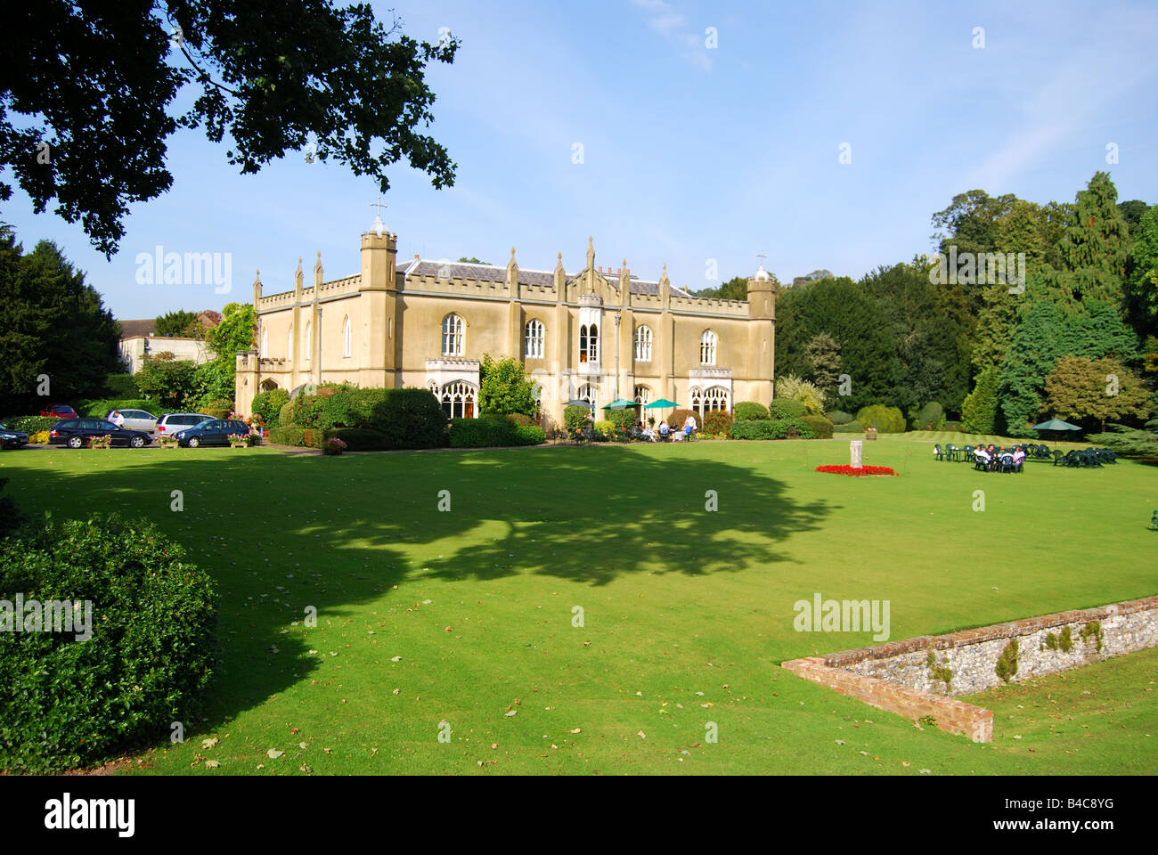 Abbey view from gardens, Missenden Abbey, Great Missenden