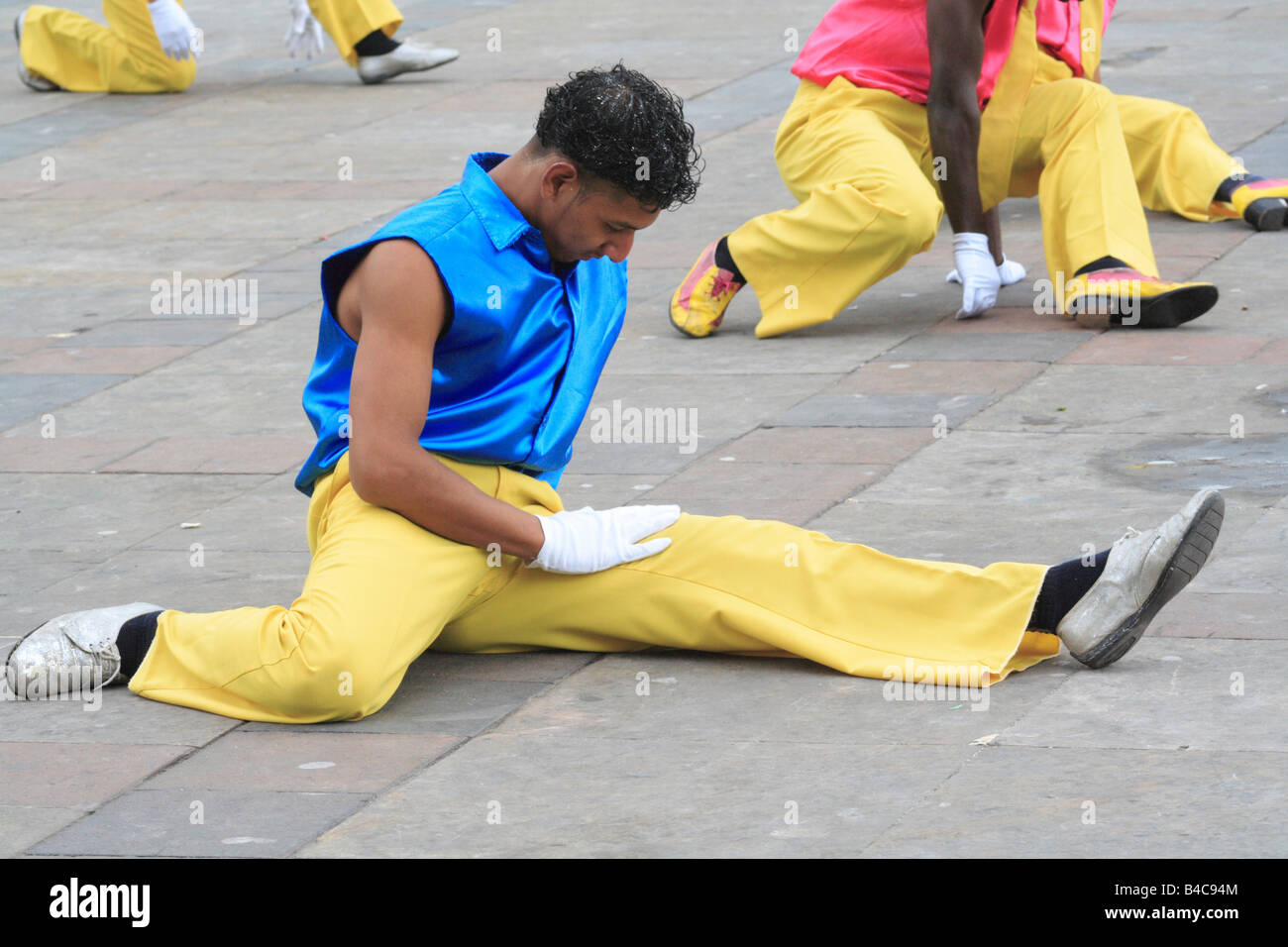 street dancer performing outdoor, Tunja, Colombia, Boyacá, South America Stock Photo