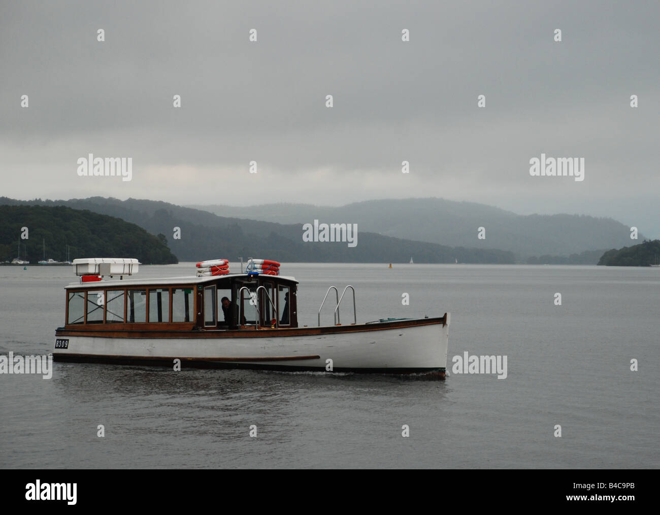 Sightseeing boat on Lake Windermere, Cumbria Stock Photo Alamy