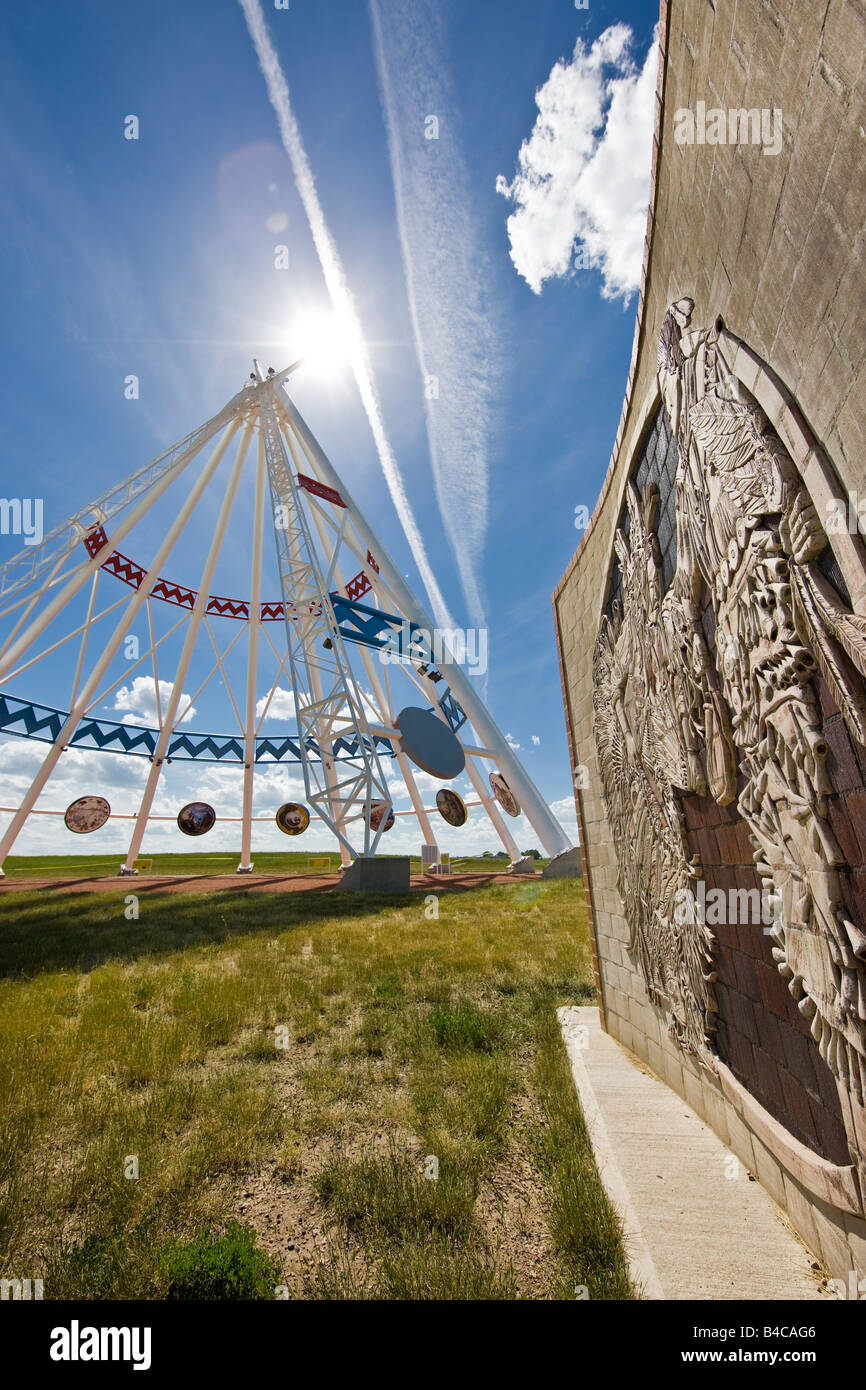 Saamis Teepee, the world's largest teepee, in the city of Medicine Hat