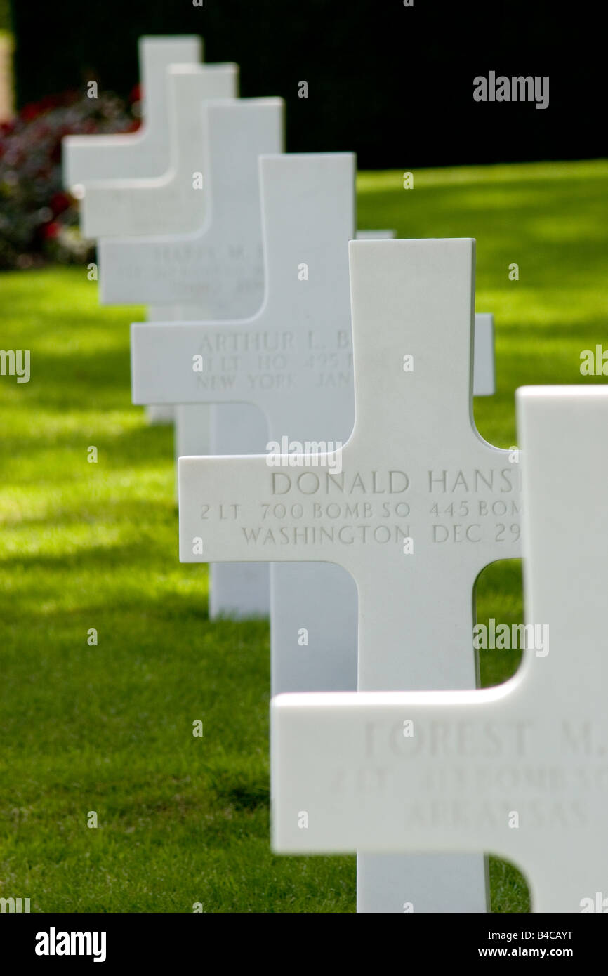 the American Cemetery Memorial grounds war museum nr Madingley Cambridge Stock Photo