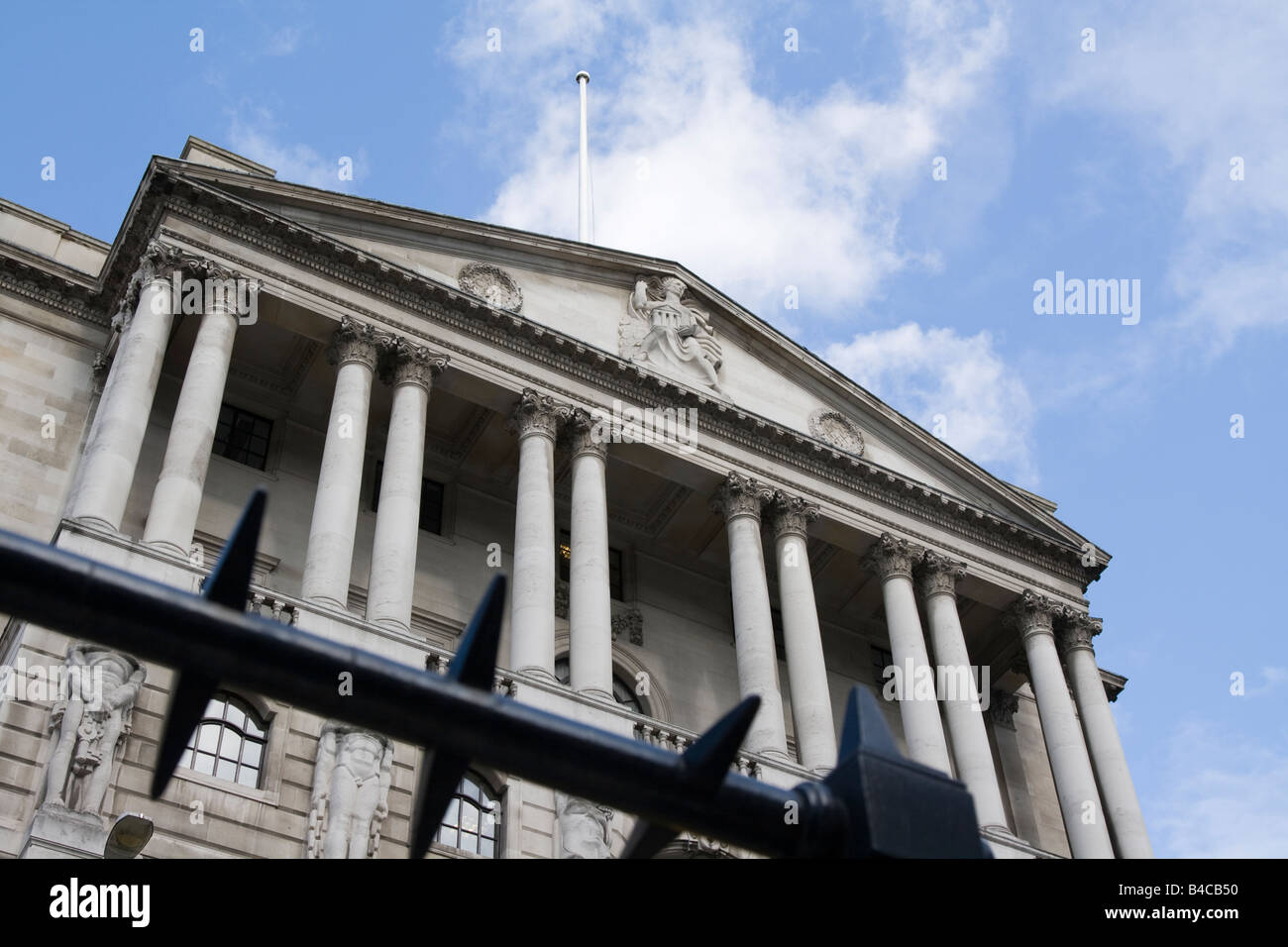 The Bank of England building in the City of London, England Stock Photo