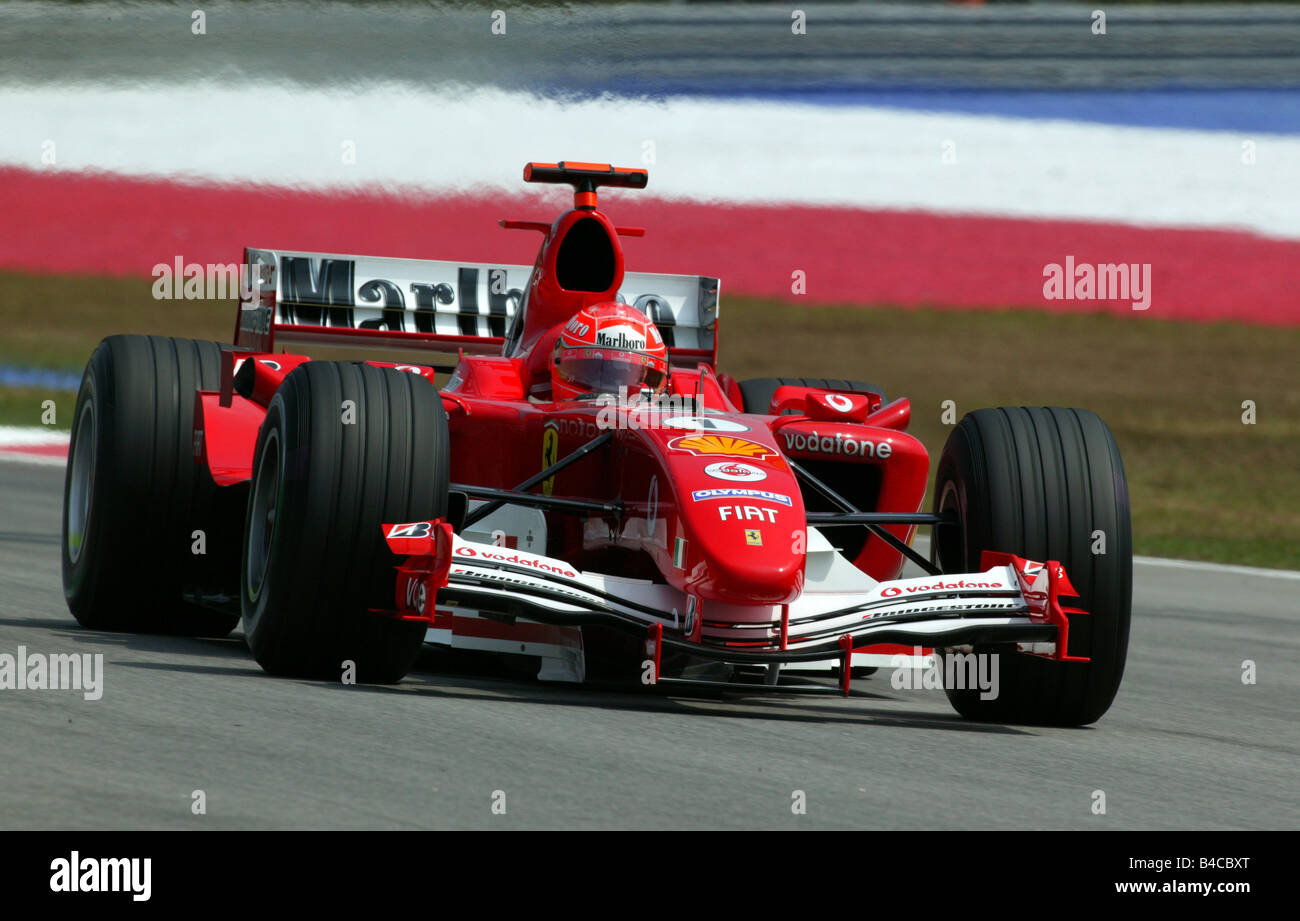 engine sport, Michael Schumacher in Ferrari, Formel 1 2005, Race driver, racetrack, circuit