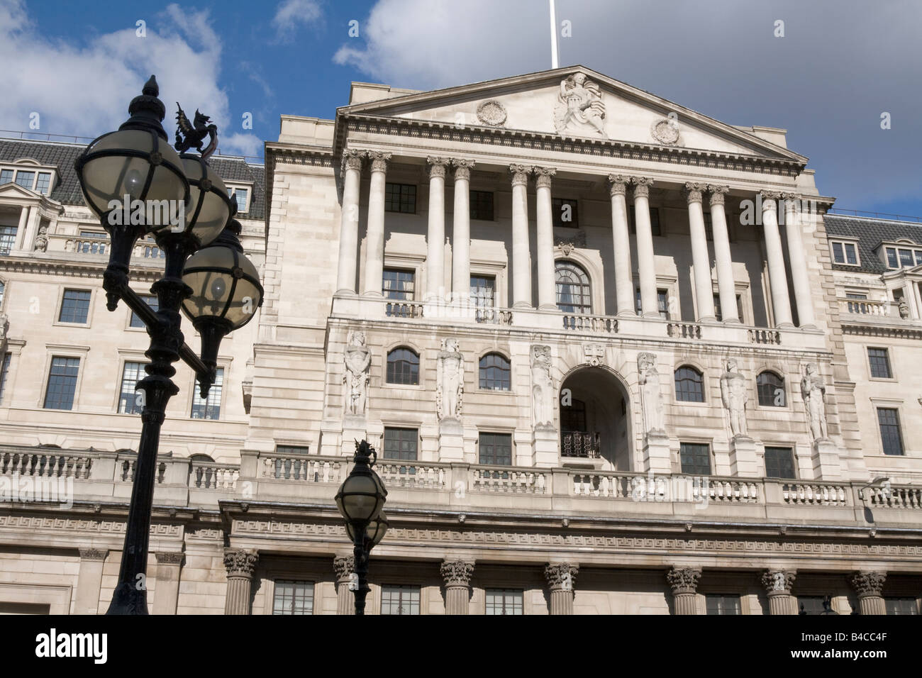 The Bank of England building in the City of London Stock Photo
