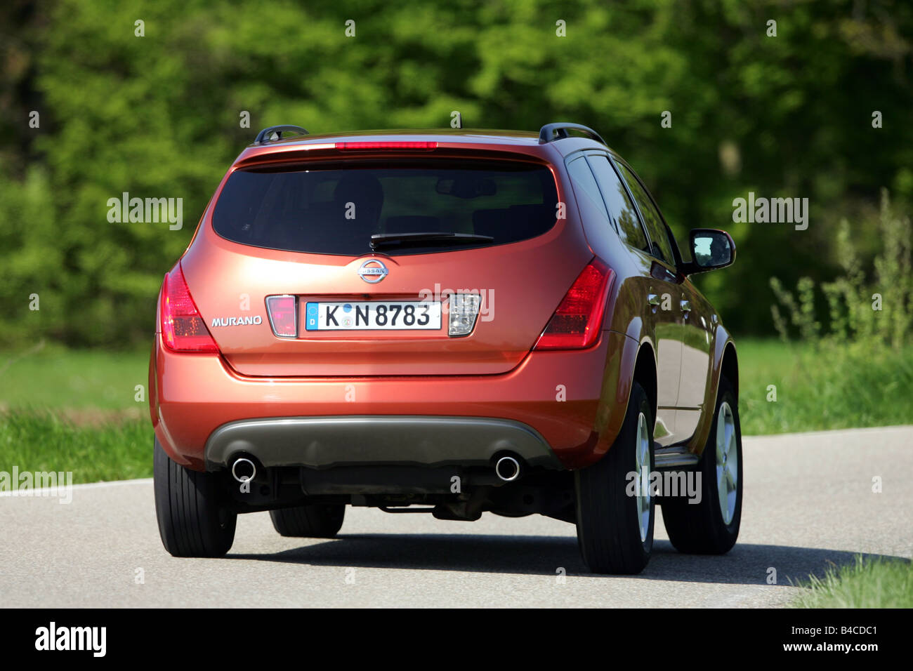 Car Nissan Murano 3 5 V6 Model Year 05 Orange Rust Red Cross Stock Photo Alamy