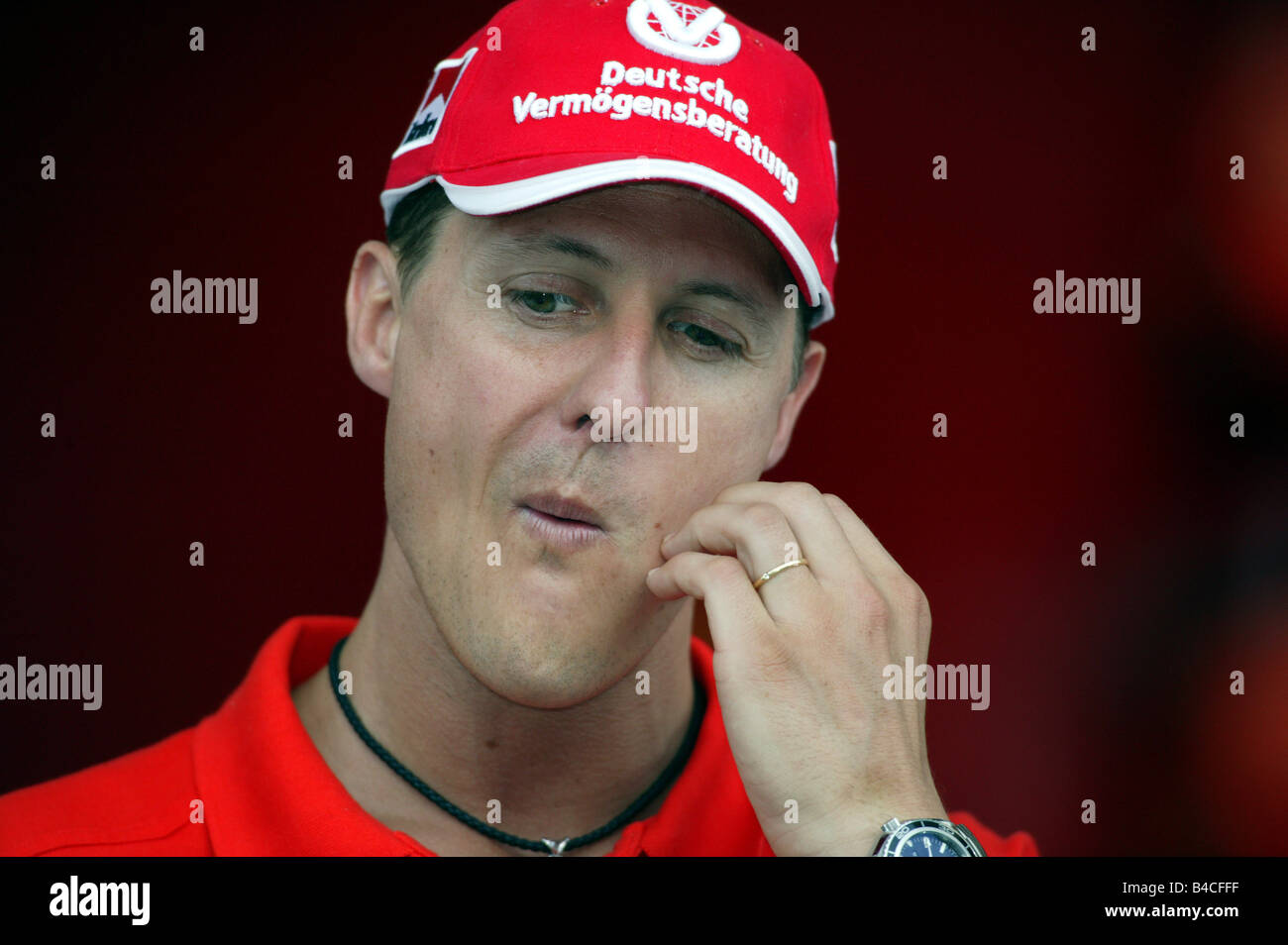 engine sport, Michael Schumacher, Ferrari, Formel 1, Portrait Stock Photo