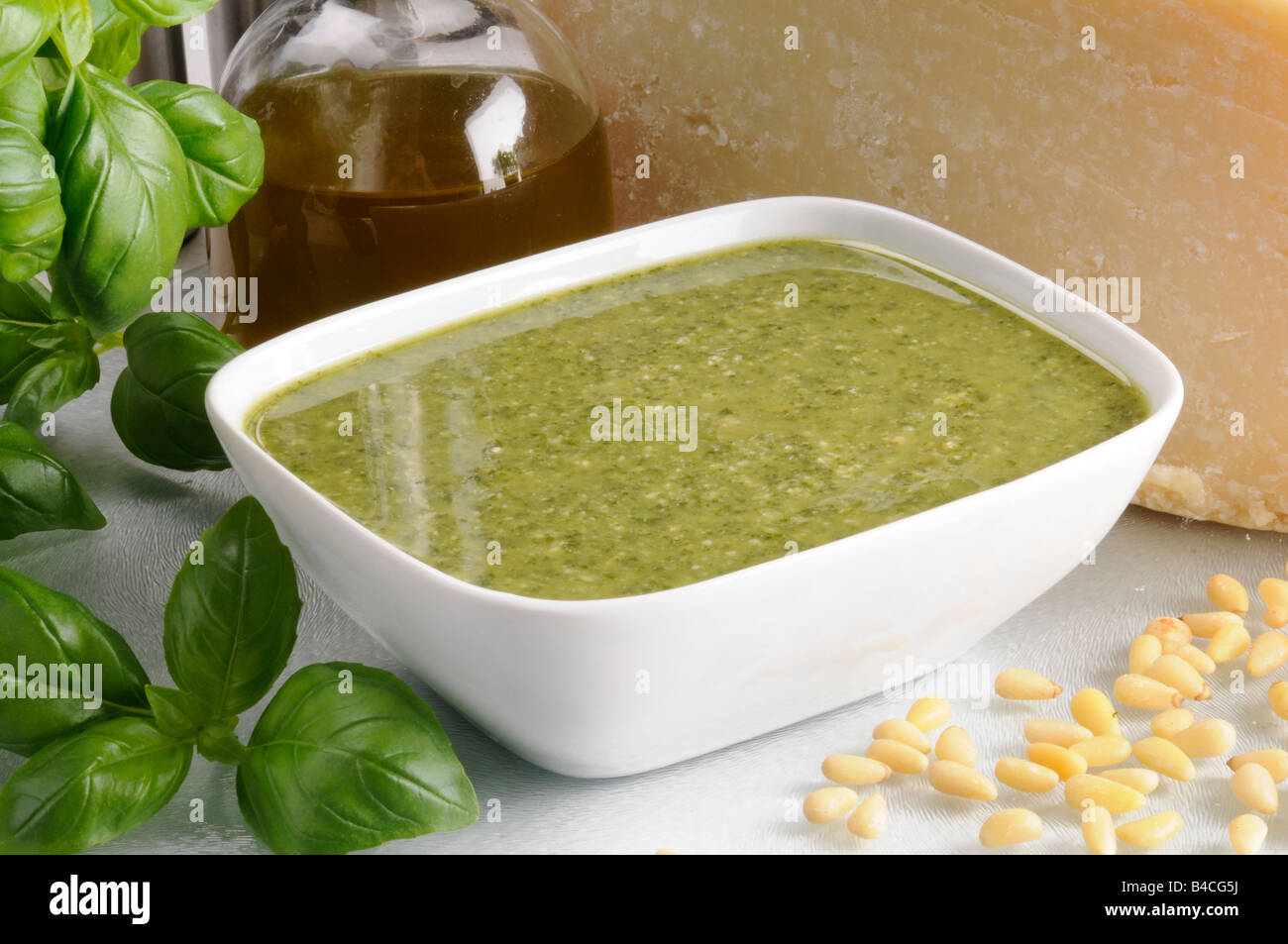 ITALIAN PESTO SAUCE Stock Photo Alamy