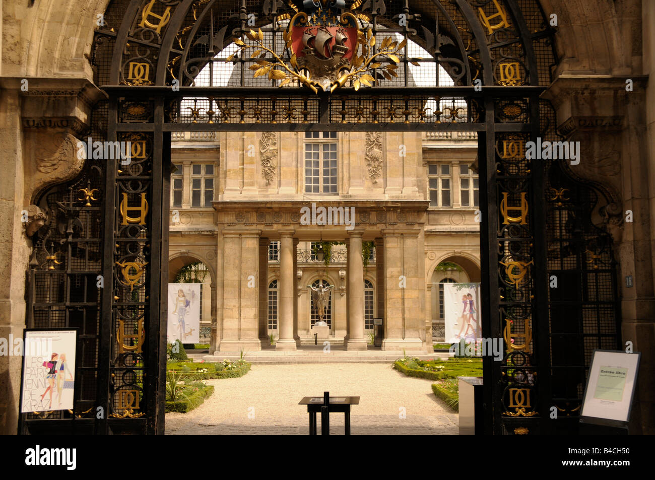 entrance to Musée Carnavalet in Paris France Stock Photo