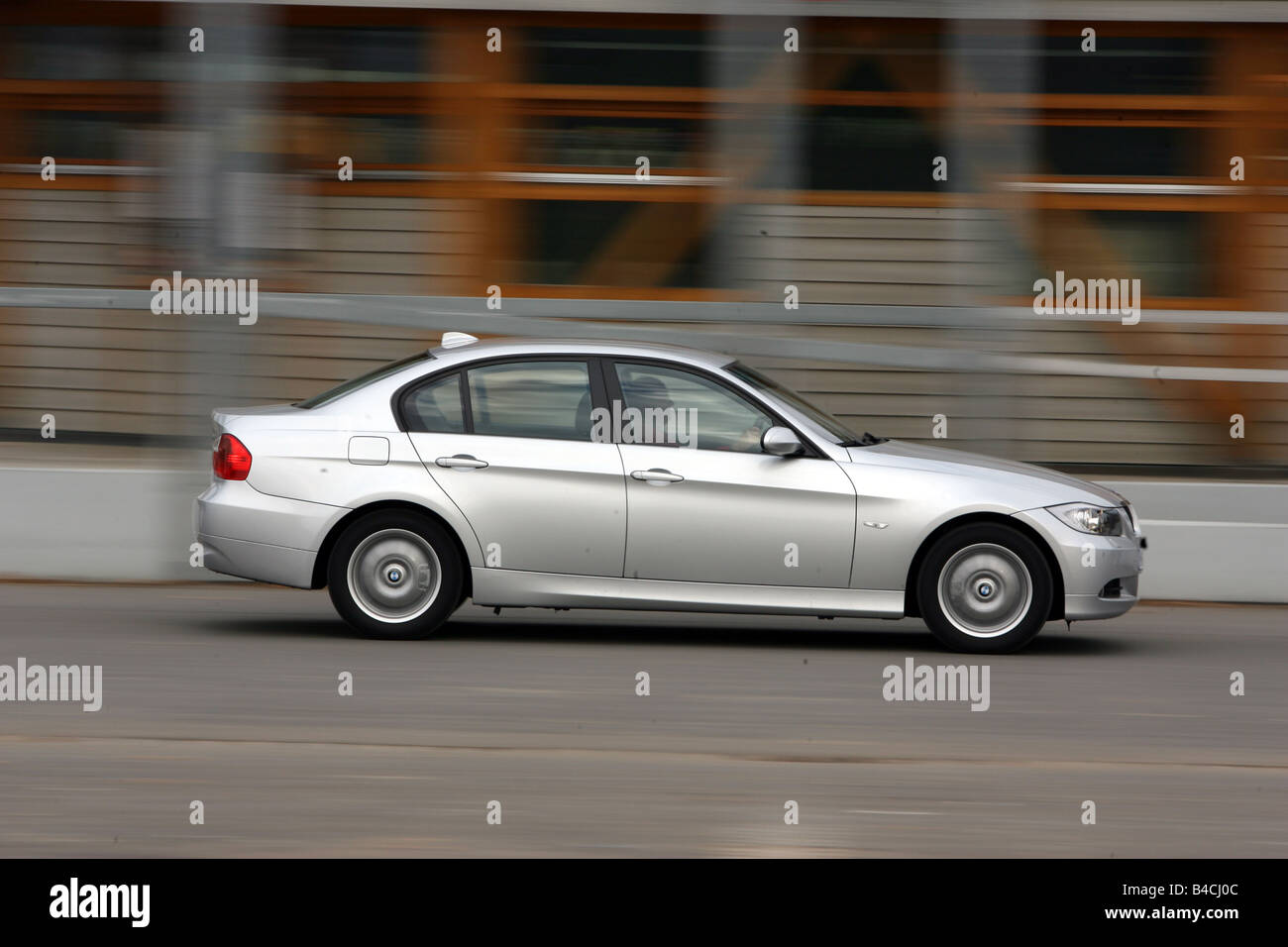 BMW 318d, model year 2004-, silver, driving, side view, City Stock Photo -  Alamy