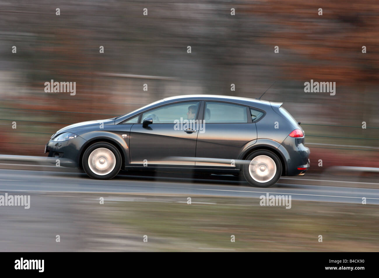 spanish fast car in the asphalt. Seat Leon Supercopa MK2 Stock Photo - Alamy