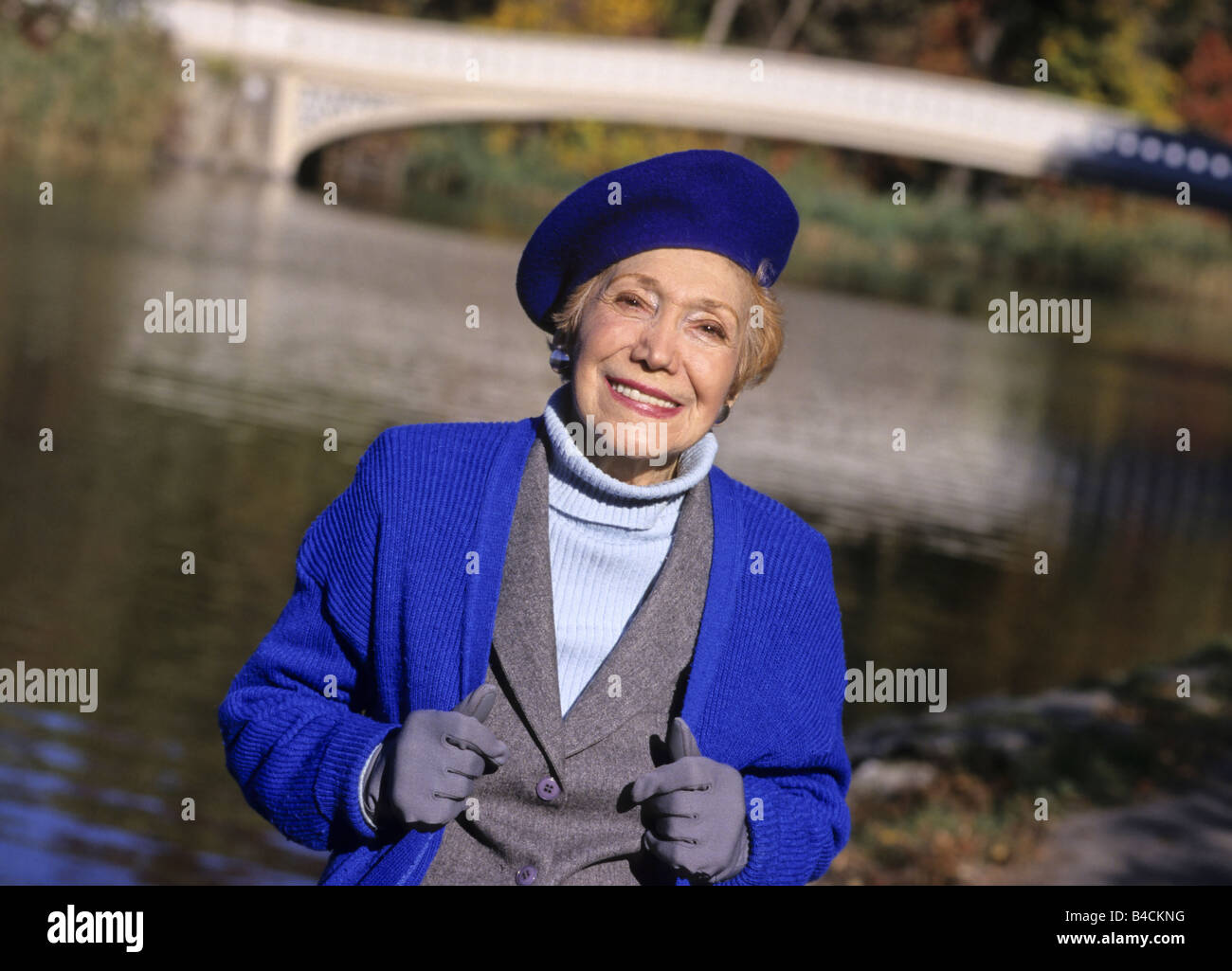 Mature woman outdoors hi-res stock photography and images - Alamy