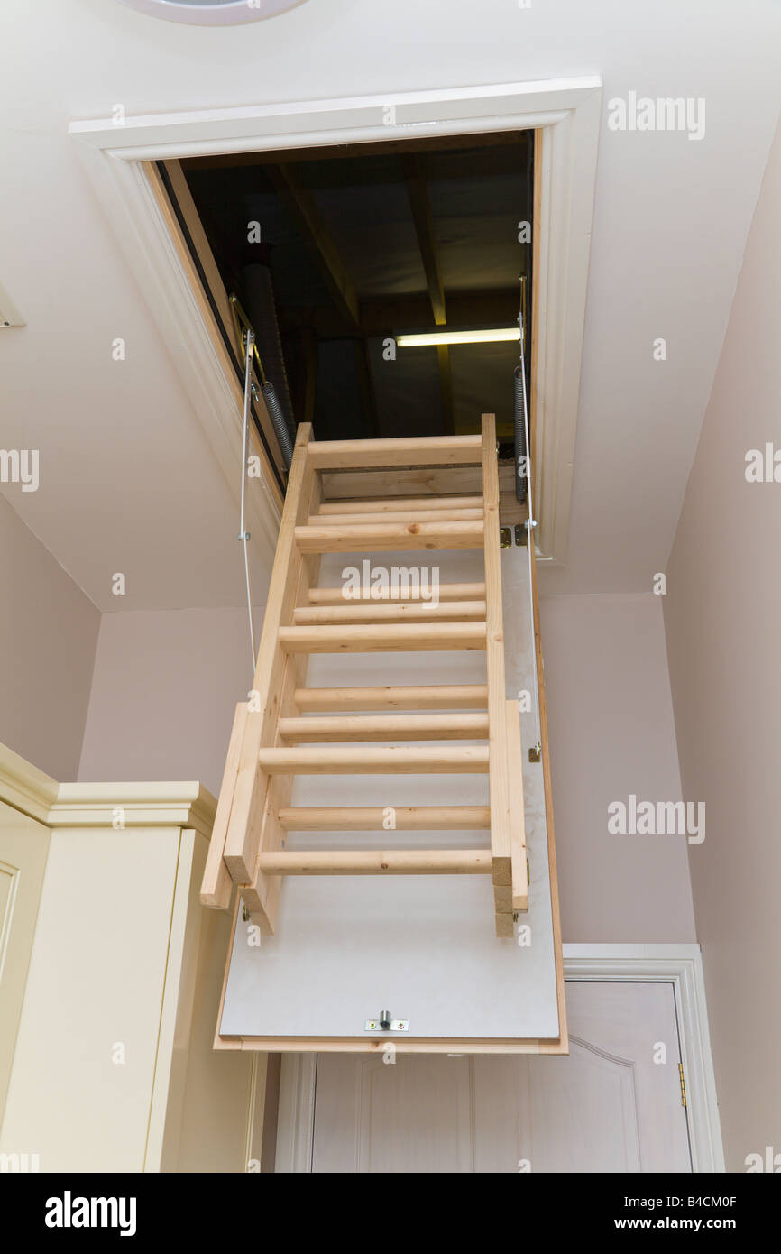 Loft ladder hi-res stock photography and images - Alamy, image size:866x1390