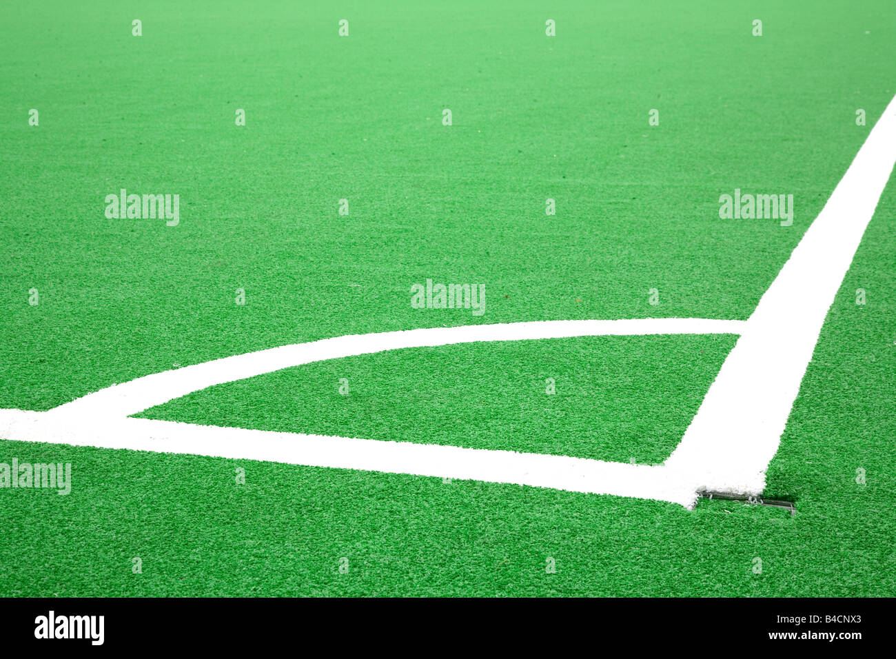 Football pitch markings Stock Photo Alamy