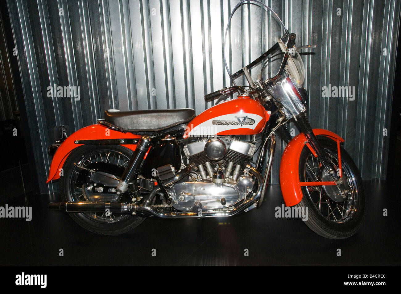 Elvis Presley Harley-Davidson Replica 1956 KH on display at the