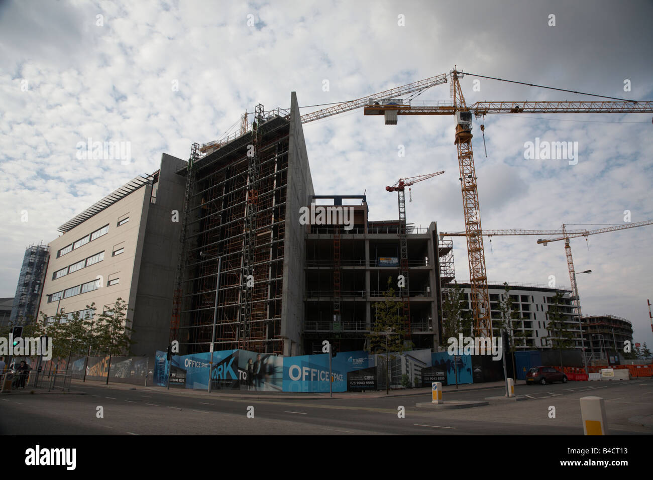New Apartment development at Titanic Quarter belfast city centre northern ireland uk Stock Photo