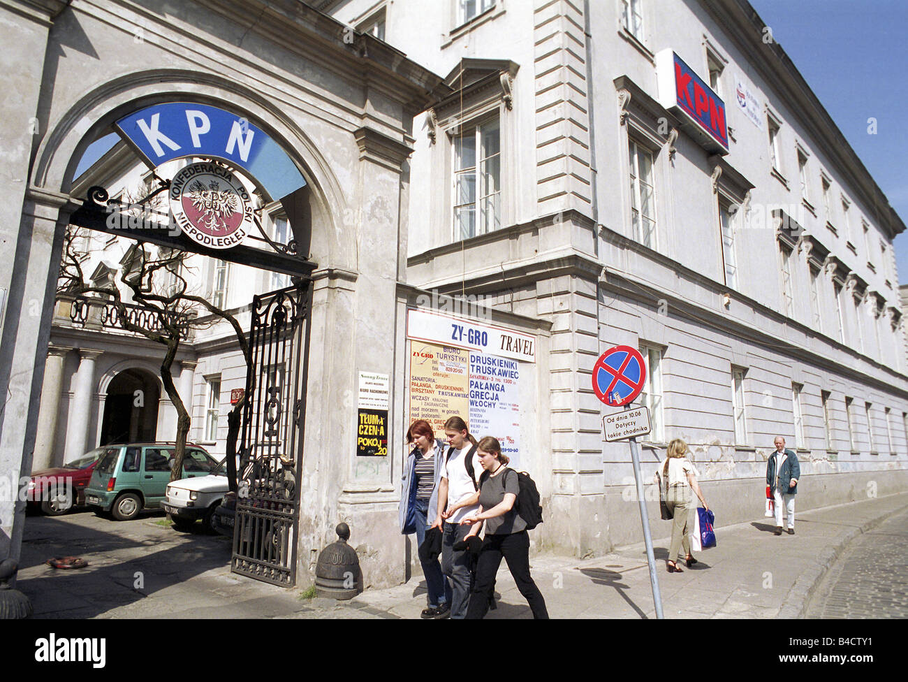 Party Headquarters of KPN (Konfederacja Polski Niepodleglej), Warsaw, Poland Stock Photo
