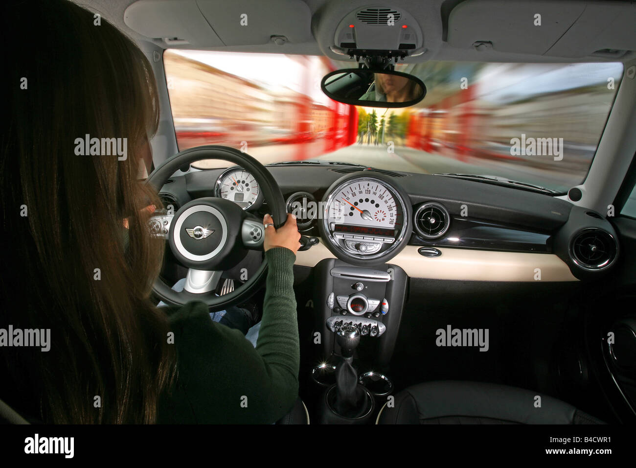 Mini Cooper S Model Year 2006 Blue Moving View From