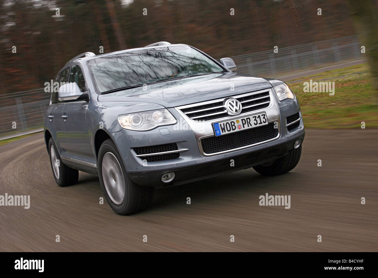 VW Volkswagen Touareg V10, diesel engine, model year 2007-, silver ...