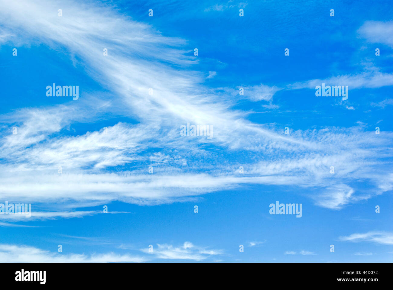 mare s tails and mackerel scales cirrus and altocumulus clouds stock photo alamy