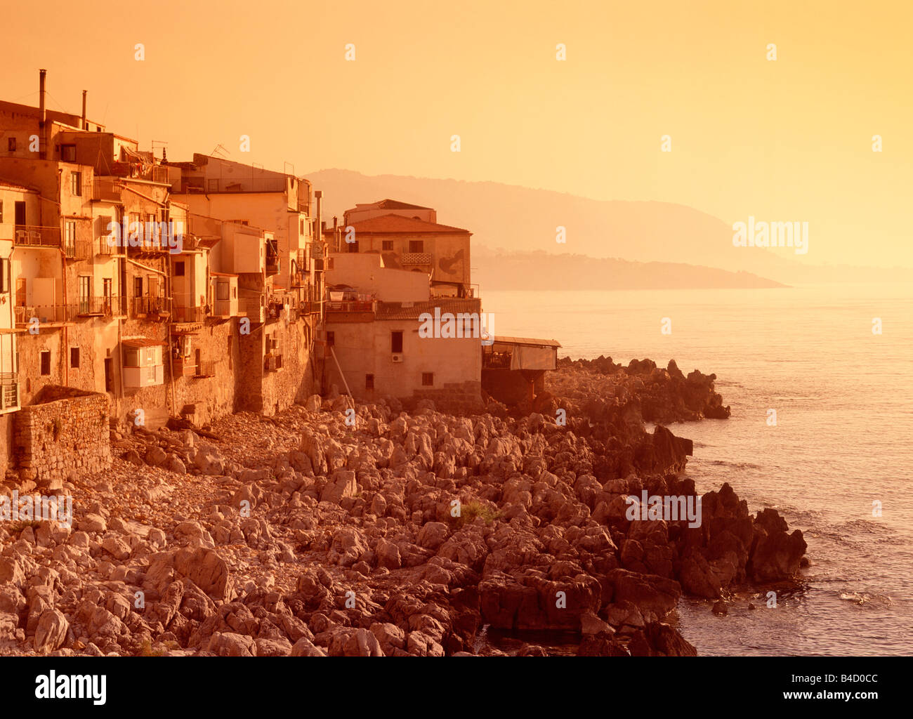 ITALY SICILY CEFALÚ THE OLD TOWN Stock Photo