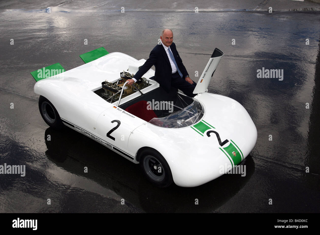 Ferdinand Piech with Porsche Bergspyder 909 from the year 1968 Stock Photo