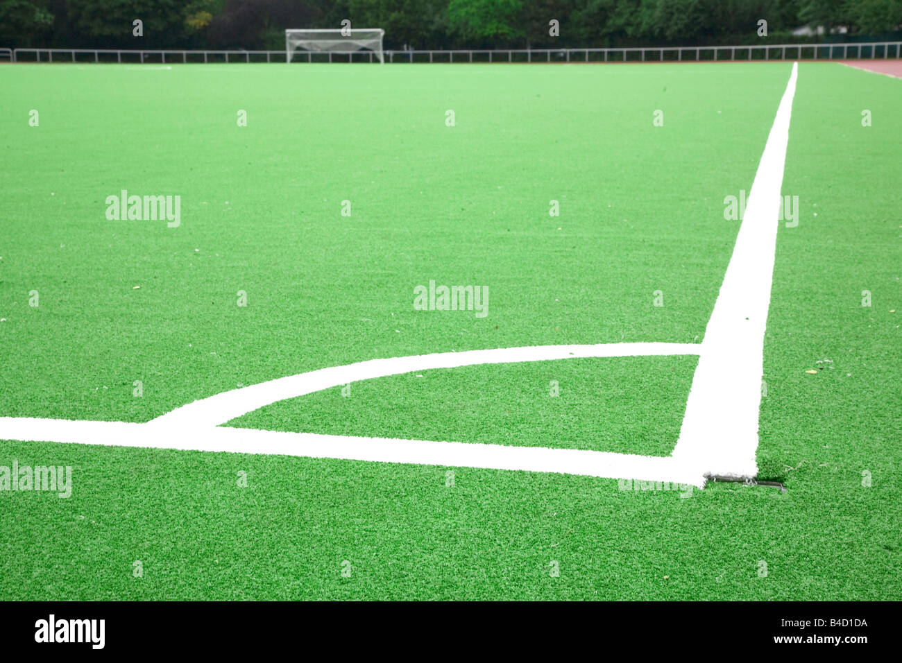 Football pitch markings Stock Photo Alamy