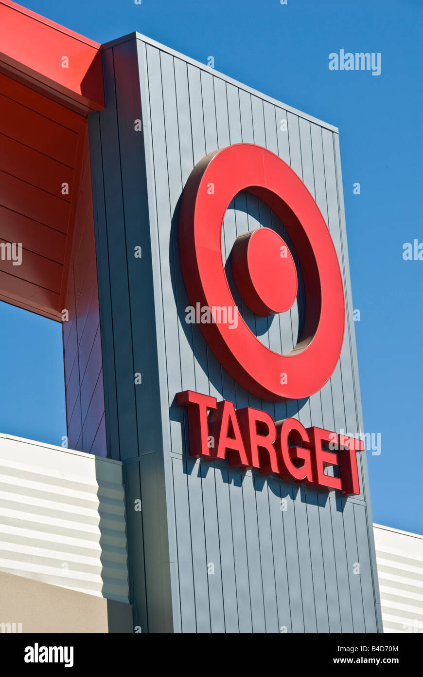 Target Department store Sign Logo Warner Center Topanga Shopping Center Los  Angeles California usa Target logo sign exterior Stock Photo - Alamy
