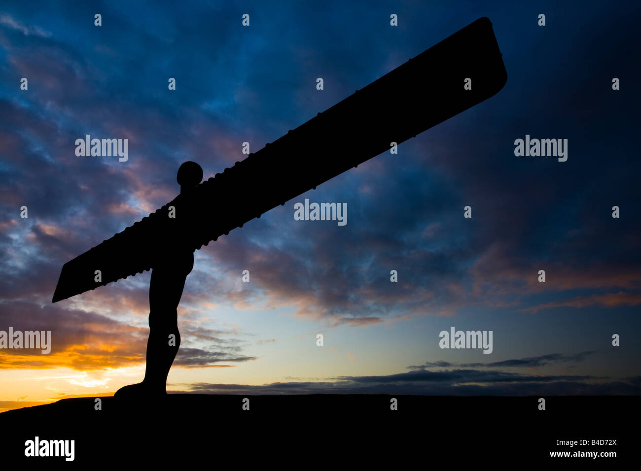 England Tyne and Wear Gateshead The iconic Angel of the North statue ...