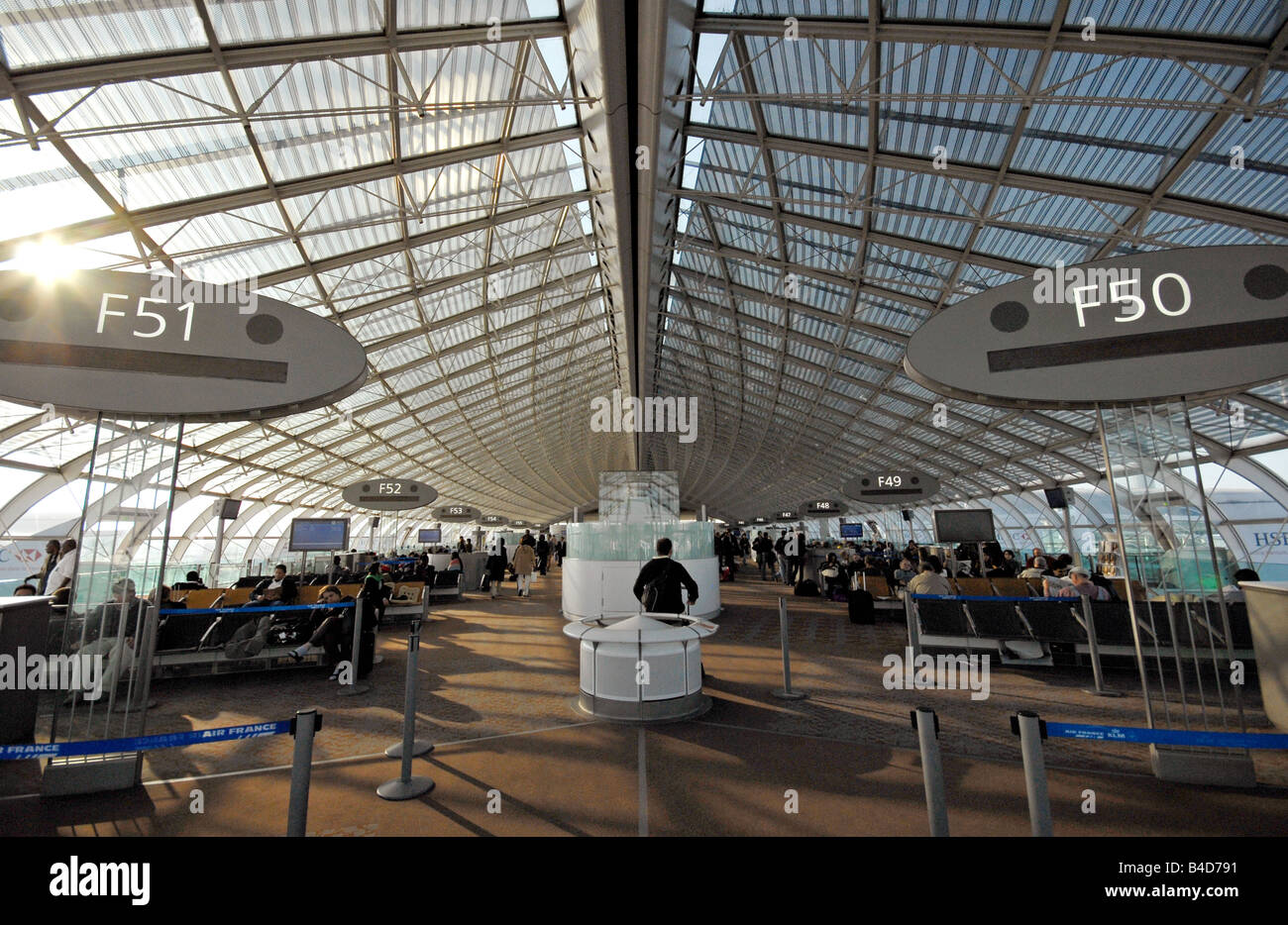 Charles de Gaulle international Airport Stock Photo