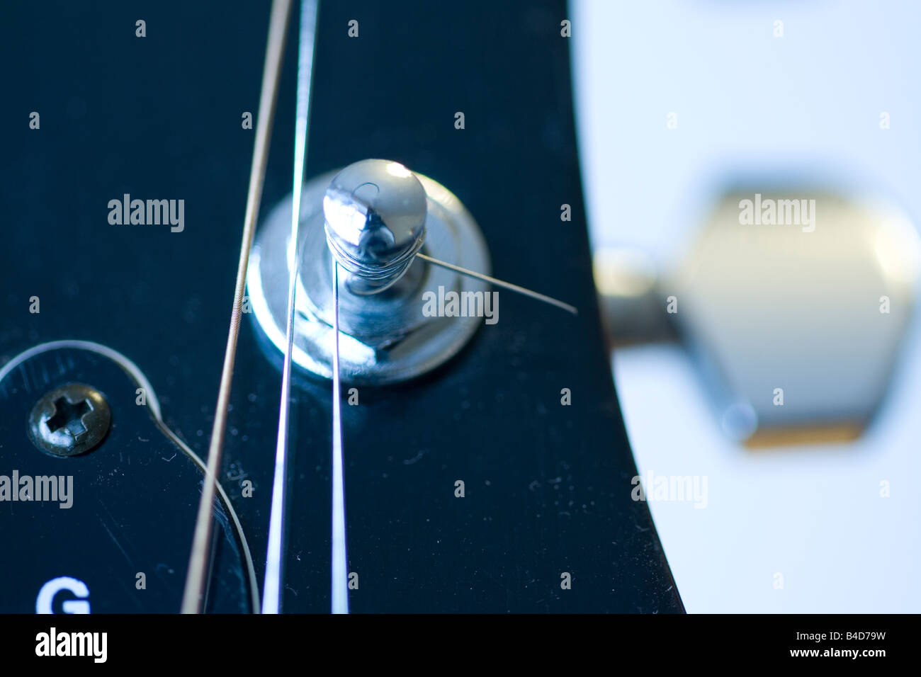 Acoustic guitar tuning head Stock Photo Alamy